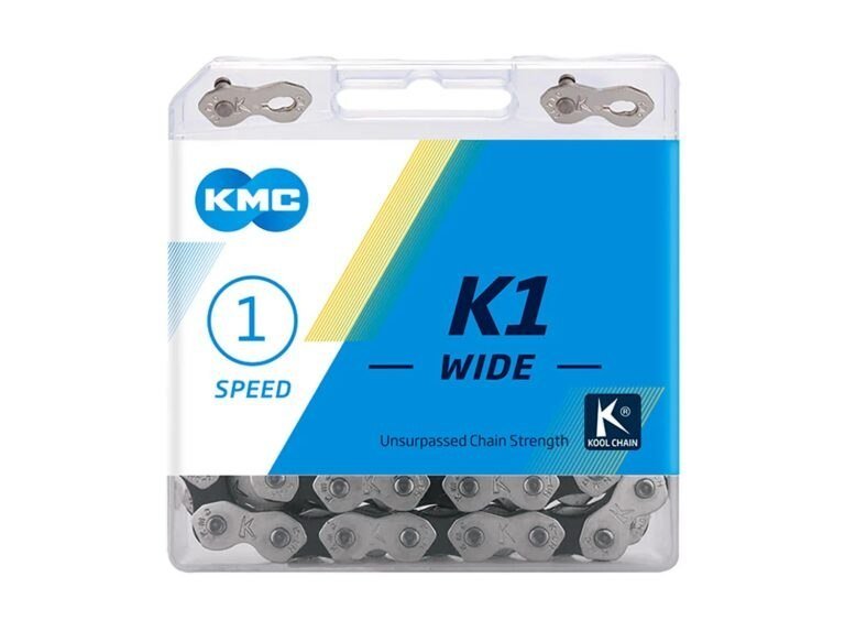 Cadena KMC K1 Wide perforada cromada - KMC BMX