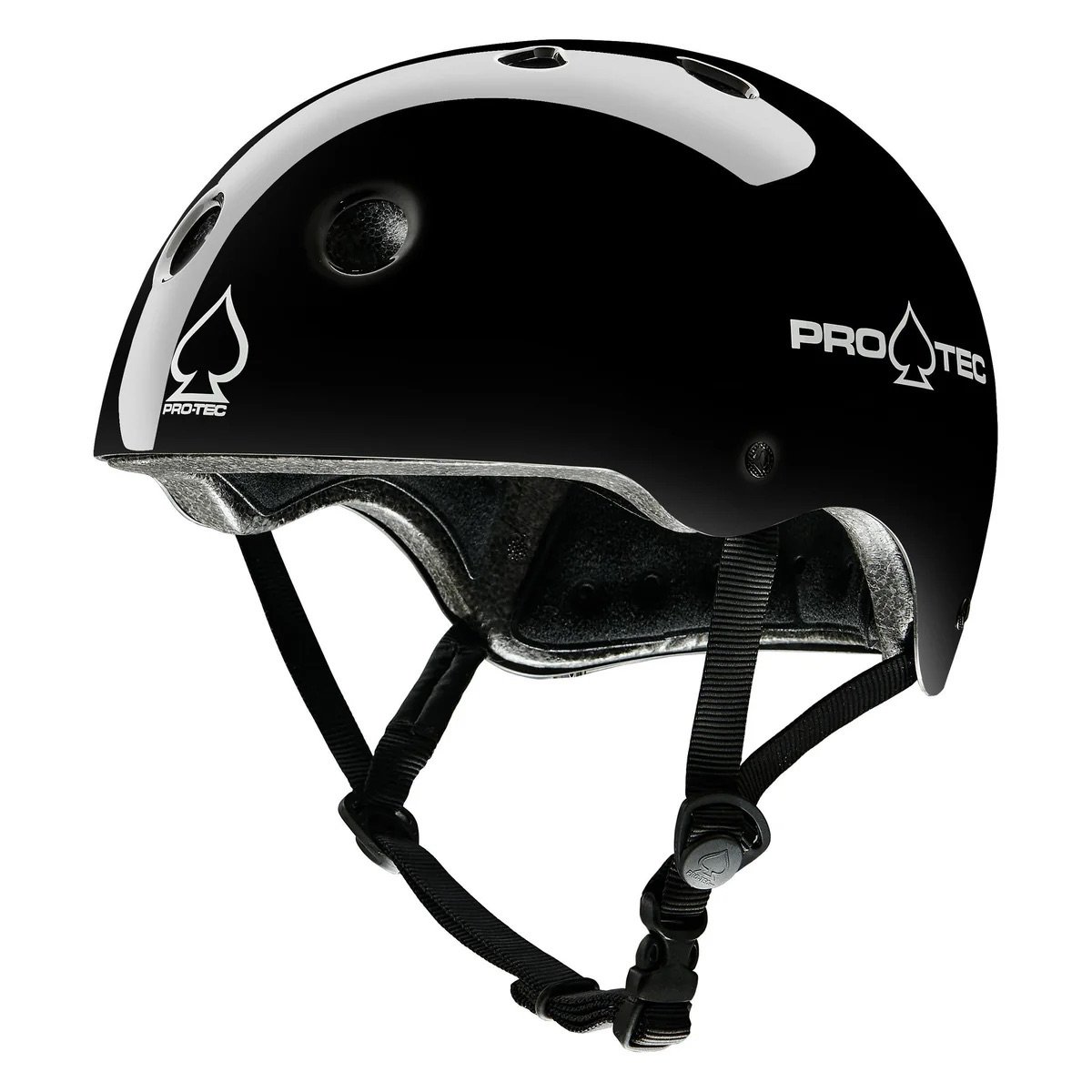 Casco Protec Classic Negro Brillante foto 3