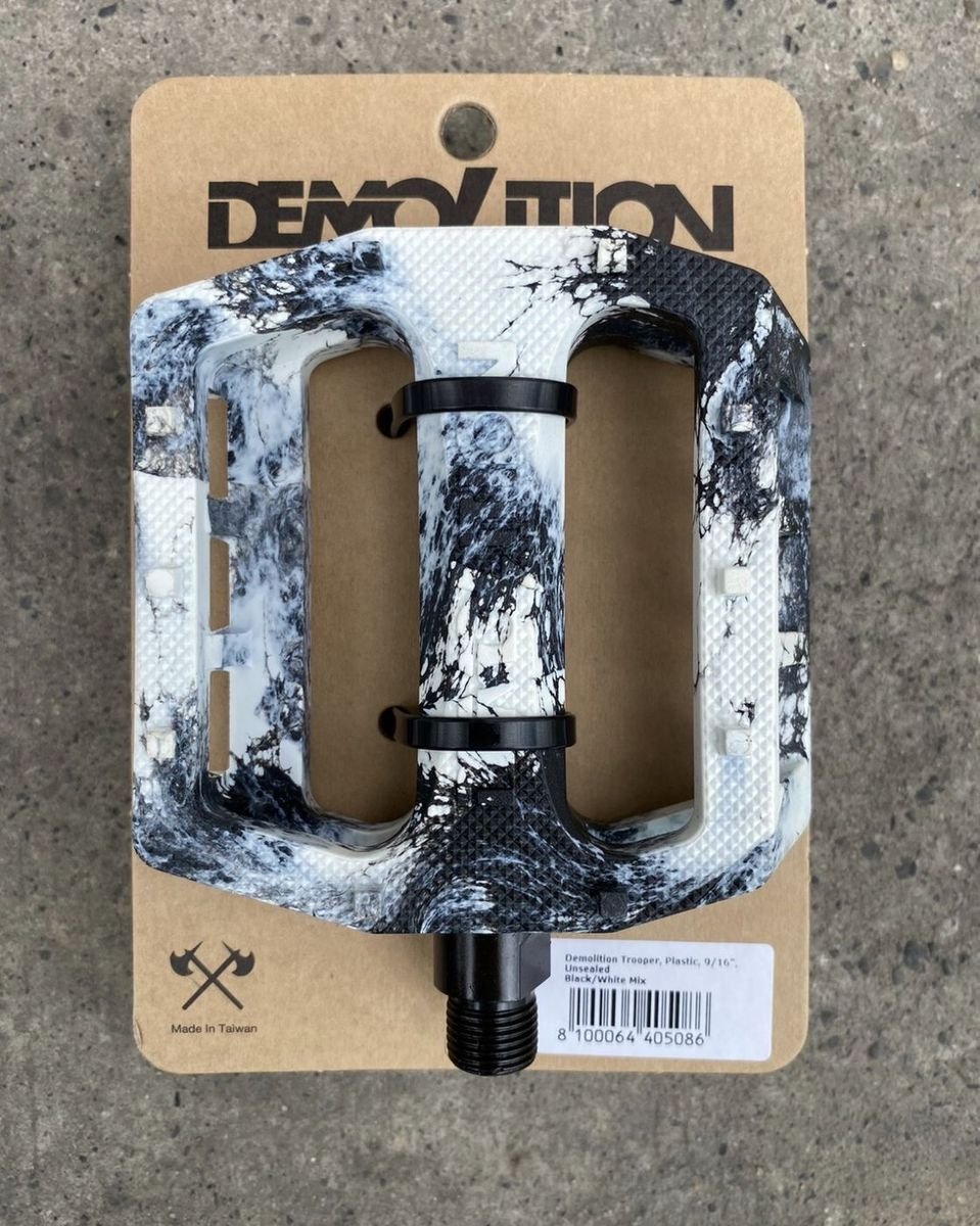 Pedales Demolition Blanco/Negro - Demolition BMX