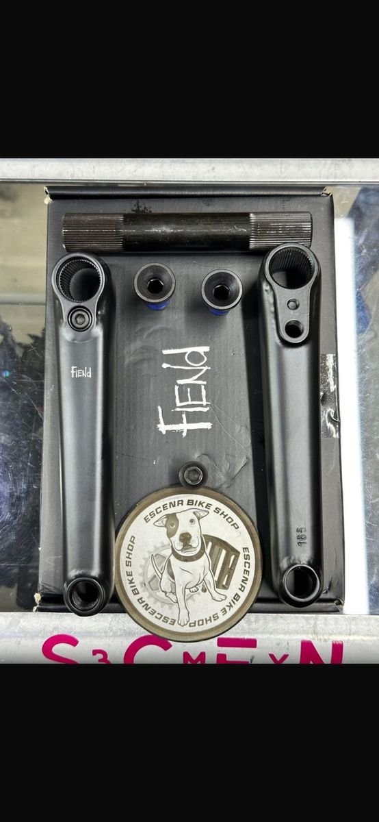 Bielas Fiend Segment Negras 165MM - Fiend BMX