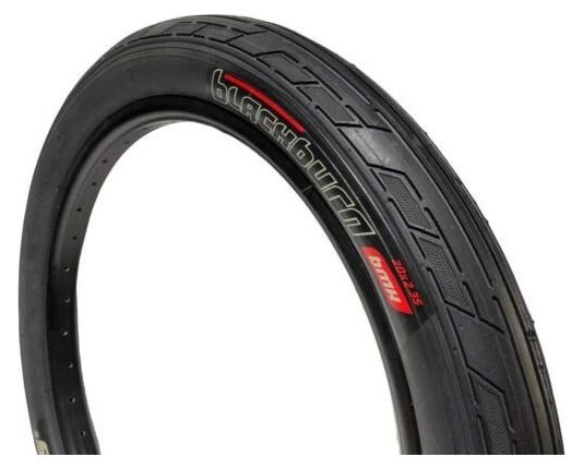 Llanta Optimus Black Burn Negra - 2.35" - Optimus BMX