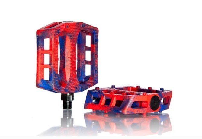 Pedales Demolition Trooper Azul/Rojo - Demolition BMX